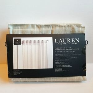 Lauren Ralph Lauren Set of 2 Back Tab Panels (CURTAINS) - 54"×96";  MARLEY style